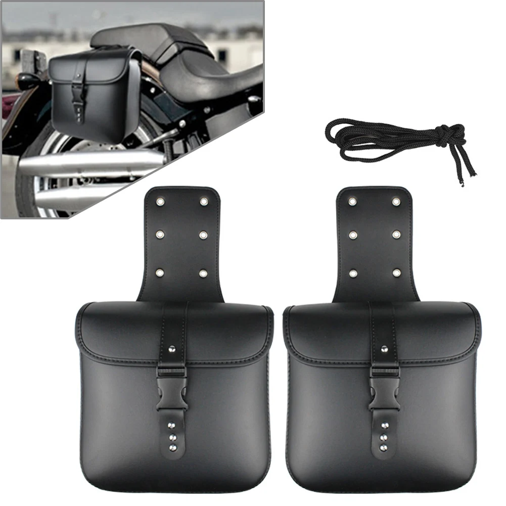 2x Saddlebags Luggage Tool Bag Saddle Bags Universal For Harley Sportster For Honda Shadow VT700 For Yamaha For Suzuki Boulevard