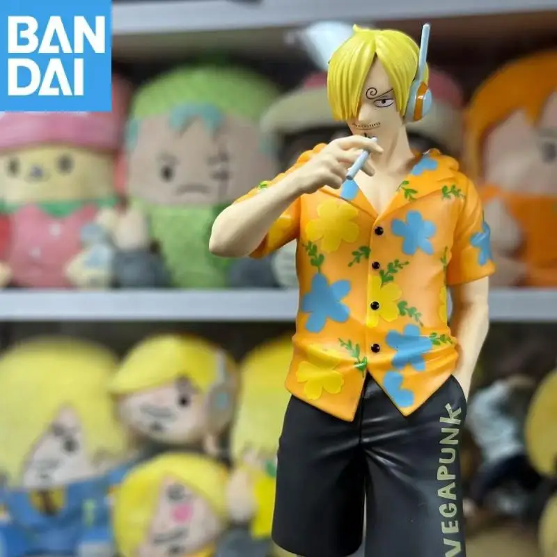 En Stock genuino Bandai Namco Banpresto One Piece Sanji The Ver Egghead Pvc coleccionista adorno de escritorio figura modelo juguete para regalo