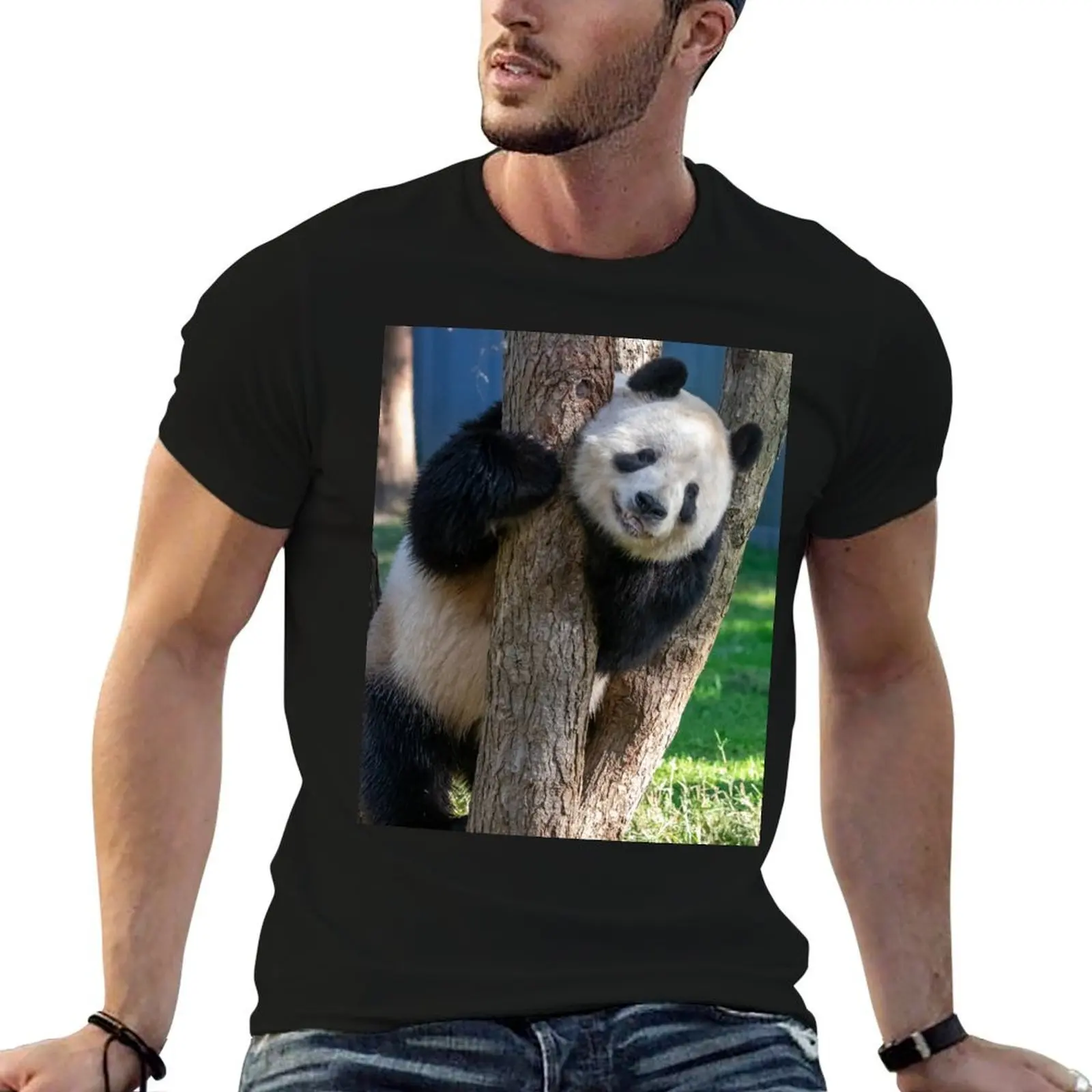 

Giant Panda Tian Tian at the National Zoo T-Shirt t shirts cotton 100% man tshirt T-Shirt