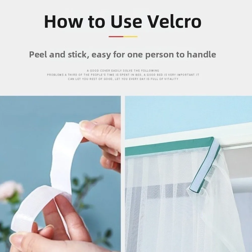 Self-adhesive Mosquito Proof Curtain Breathable Lace No Punching Screen Door Curtain Anti-mosquito Embroidered Door Drapes