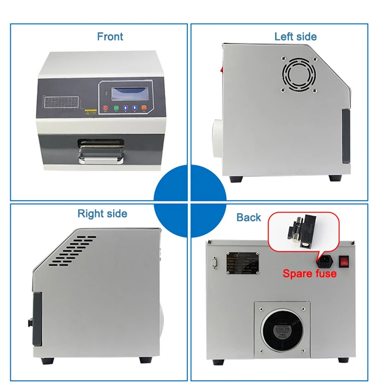 Z2400 W SMT Soldering Machine B3530HL-350x300MM Desktop High Performance Precision Lead-Free Reflux Furnace Spot Welder