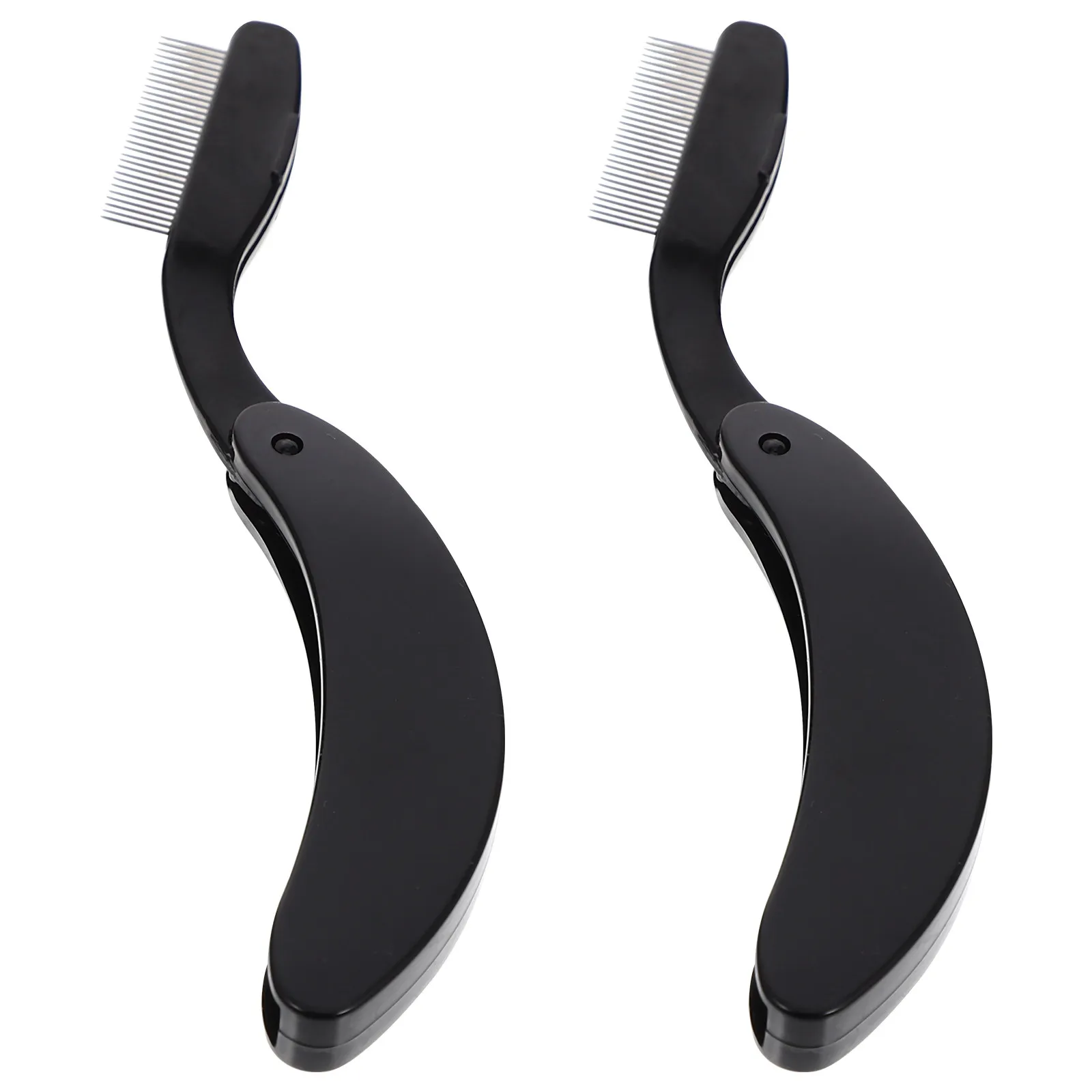 2Pcs Metal Eyelash Eyebrow Comb Dense Stainless Steel Teeth Portable Lightweight Lash Separator Eyebrow Shaping Makeup Grooming