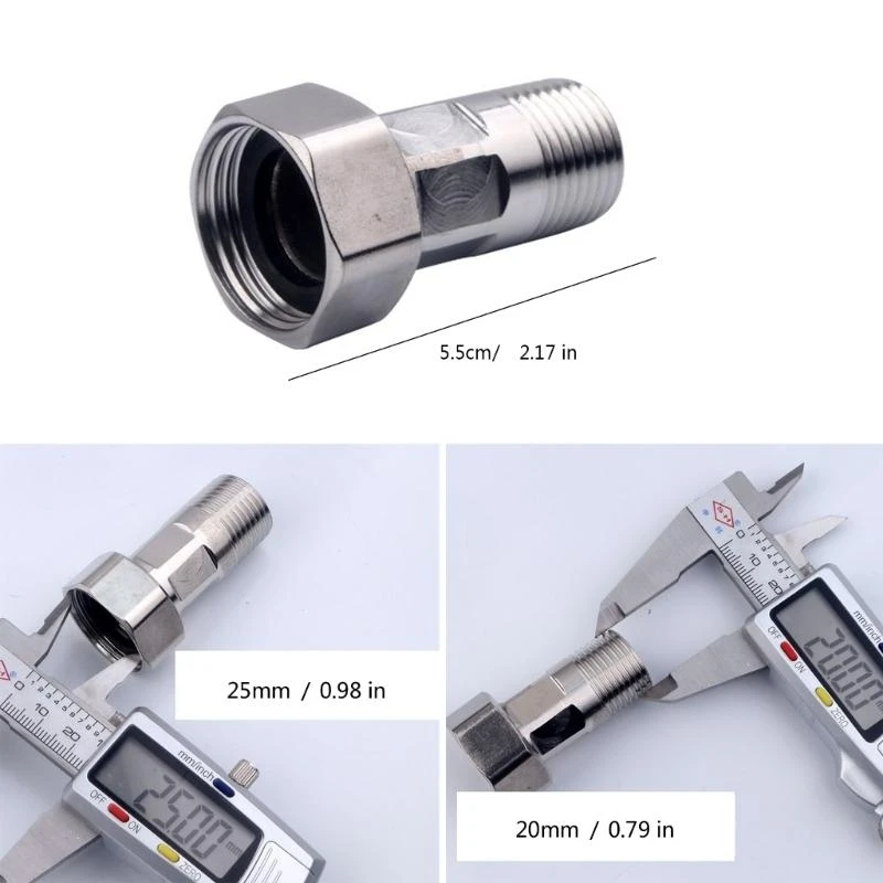 

4Pcs Stainless Steel Water Pipe Reducing Union Quick Coupling Water Meter Pipe Fitting Connector With Seal Washer top sale