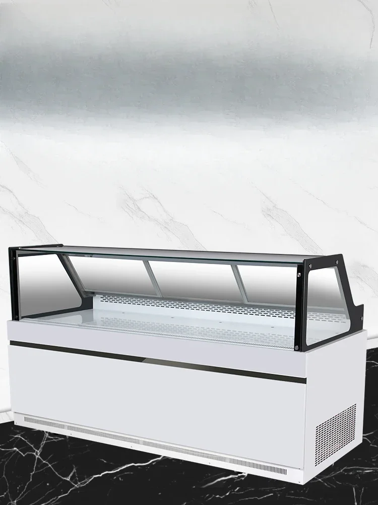 Air cooled frost free commercial fresh-keeping cabinet, display of cooked and cold dishes, refrigerated ornaments