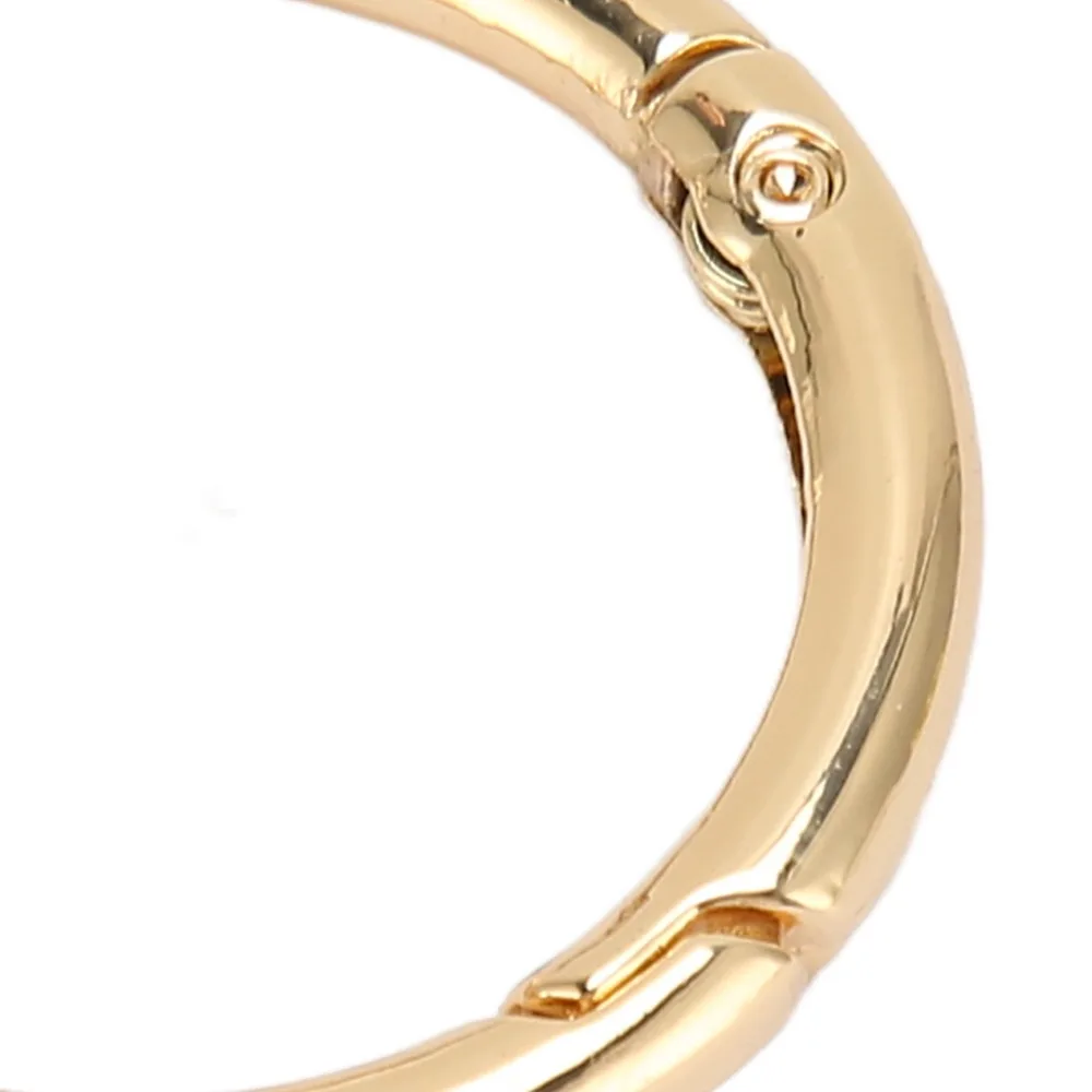 20pcs Jewelry Tools Gold Spring O Rings Silver 40MM Snap Clips Zinc Alloy Metal Spring Spring Buckles Keychain