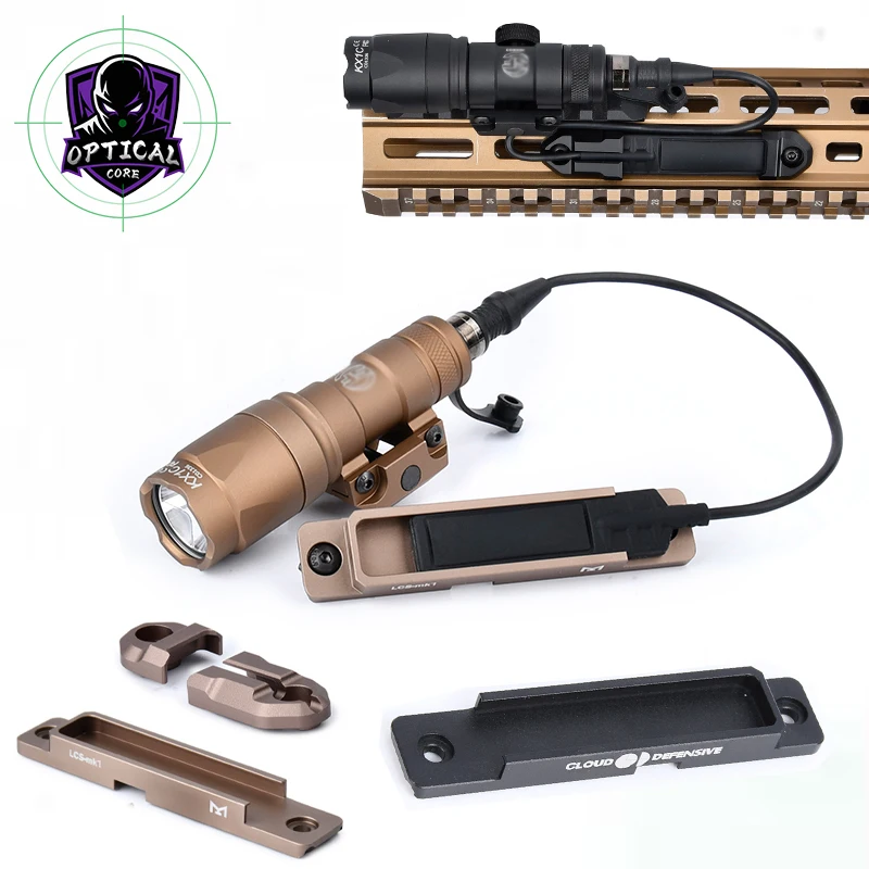 

WADSN M300A/M600C LED Flashlight SF Mark With Metal Pressure Pad Switch For M300 M600 Tail Switch Airsoft Equipment Hunting Lamp