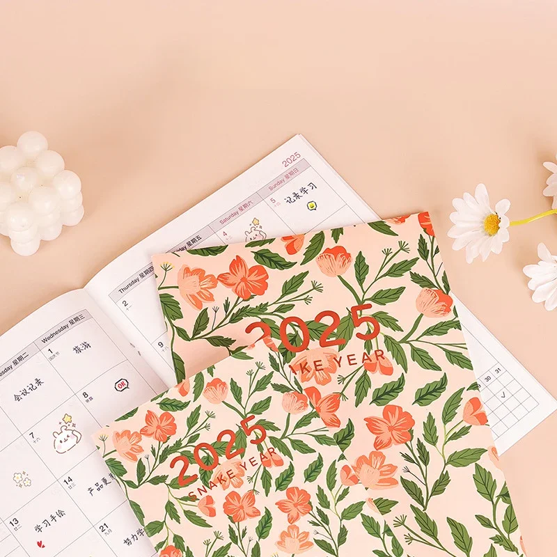 Imagem -05 - Kawaii Diário Diário Planner Notebook Calendário Anual Orçamento Notepad to do List Organizador do Cronograma Material de Escritório 2025