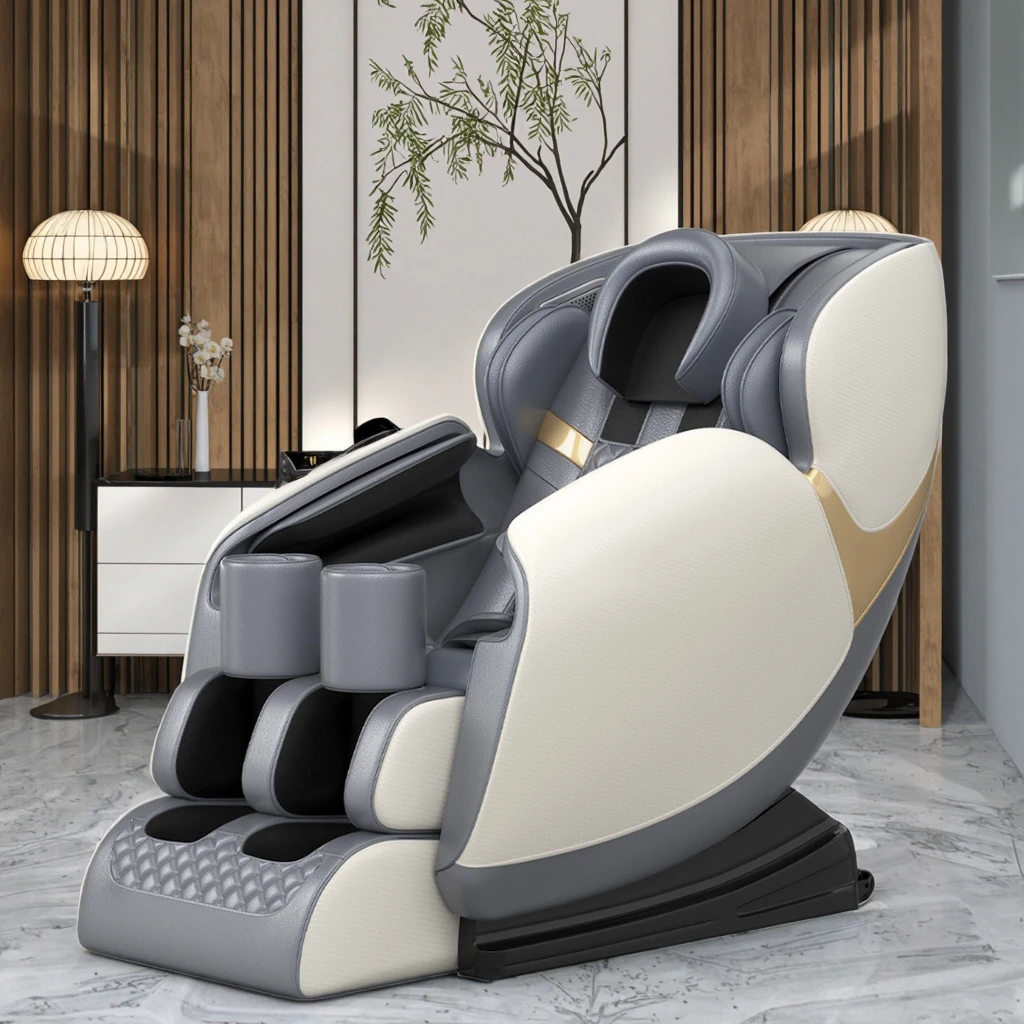 

Home Use 12 Modes Chair Sofa AI Voice Control Head & Eyes Airbag Foot Massager for Body Pijat Zero Gravity Massage Chair