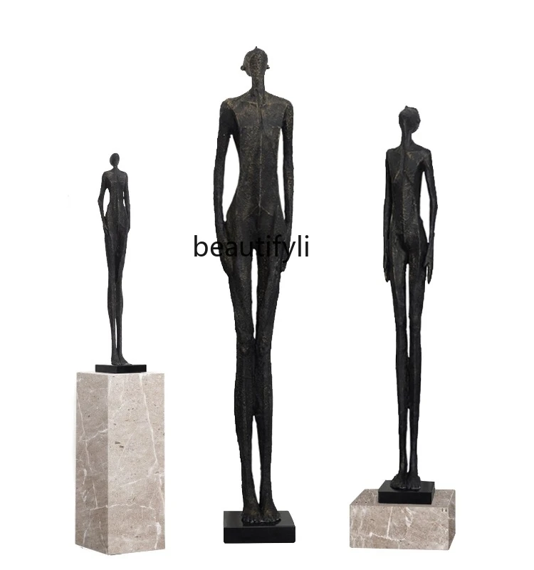 

Abstract Humanoid FRP Looking-up Sculpture Model Room Floor Ornaments Hallway Lobby Decoration Artwork