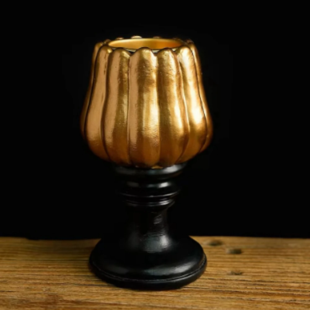 FTS هالوين الديكور اليقطين شمعة حامل زخرفة سطح المكتب الديكور شمعة حامل الراتنج شمعة حامل حلية #6