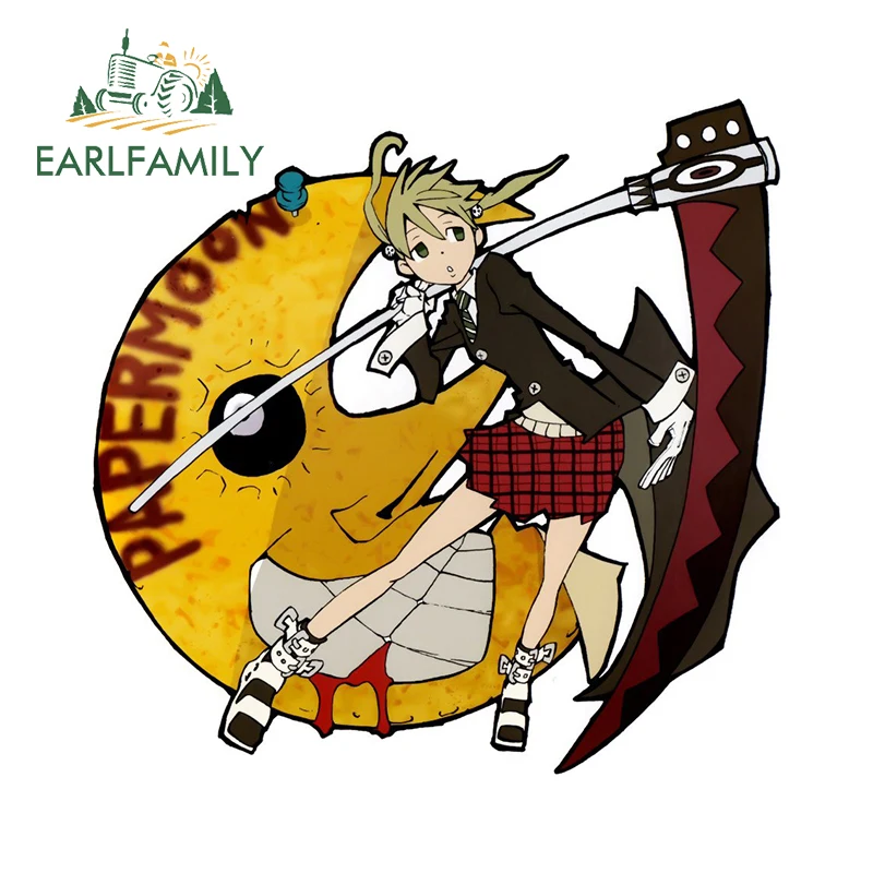 

EARLFAMILY 13 см x 12,8 см автомобильные наклейки и наклейки для Soul Eater Sun Camper аниме наклейка водостойкая граффити защита двери автомобиля