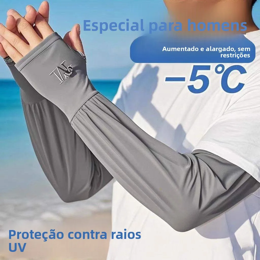 men's-ice-silk-extended-wide-ice-sleeves-loose-uv-protection-sunscreen-arm-covers-anti-uv-sleeve-covers-summer-large-size