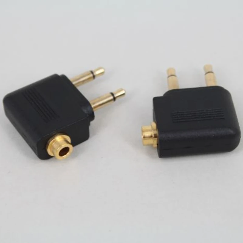 

For Airline Airplane Travel Earphone 3.5mm Jack Audio Headphone Converter Adapter Headset Connector Plug Adaptor