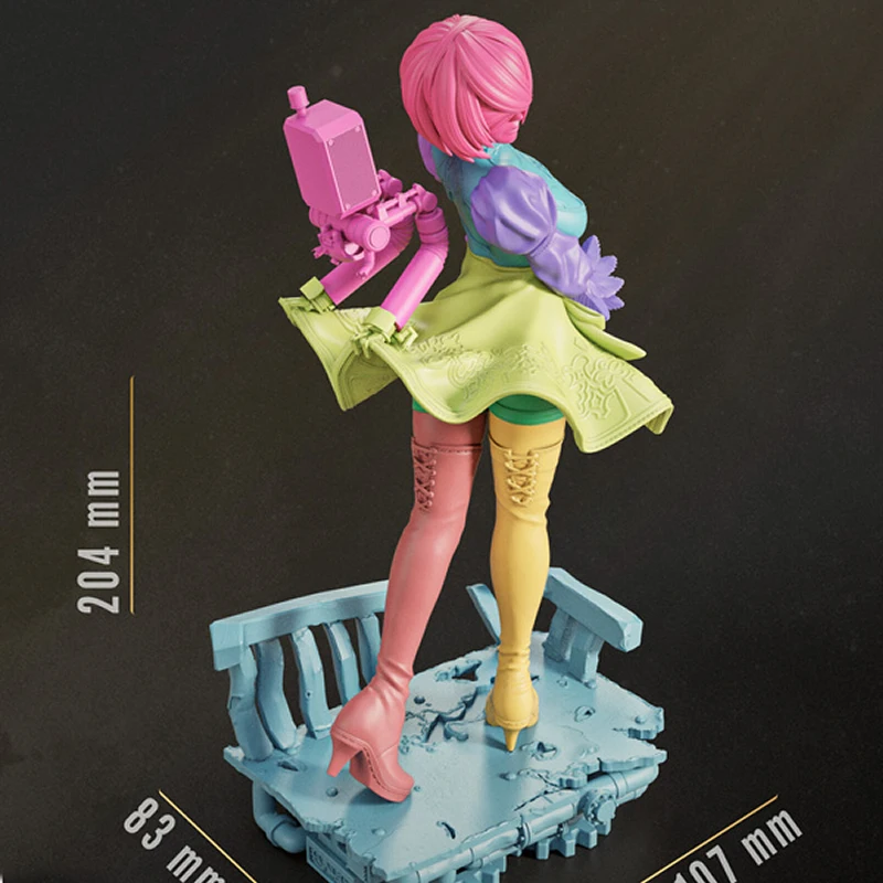 23cm-game-character-6519-nier-2b-3d-print-model-kit-unassembled-unpainted-custom-jigsaw-puzzle-gk-figure