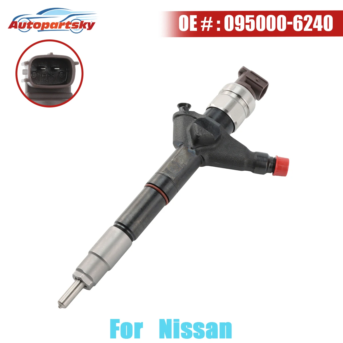 Fuel Injector 095000-6240 0950006240 For Nissan NP300 2008  Cabstar 2006 Hardbody 2008 Pick Up 2002 2.5L 16600-MB40A 16600-MB40