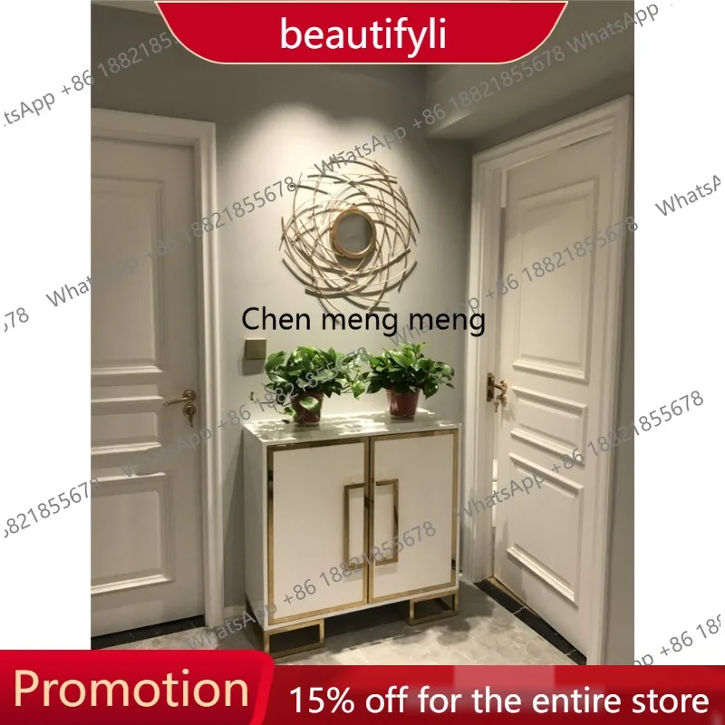 

X188 European wrought iron decorative mirror French creative mystery mirror wall round hanging decorative mirror