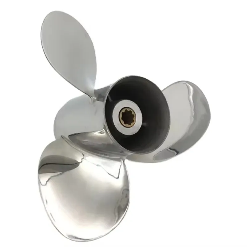 9.9-20HP  Propeller With Size 9-1/4*11-J1 High Quality 63v-45943-10-EL Boat Motor Stainless Steel Propeller