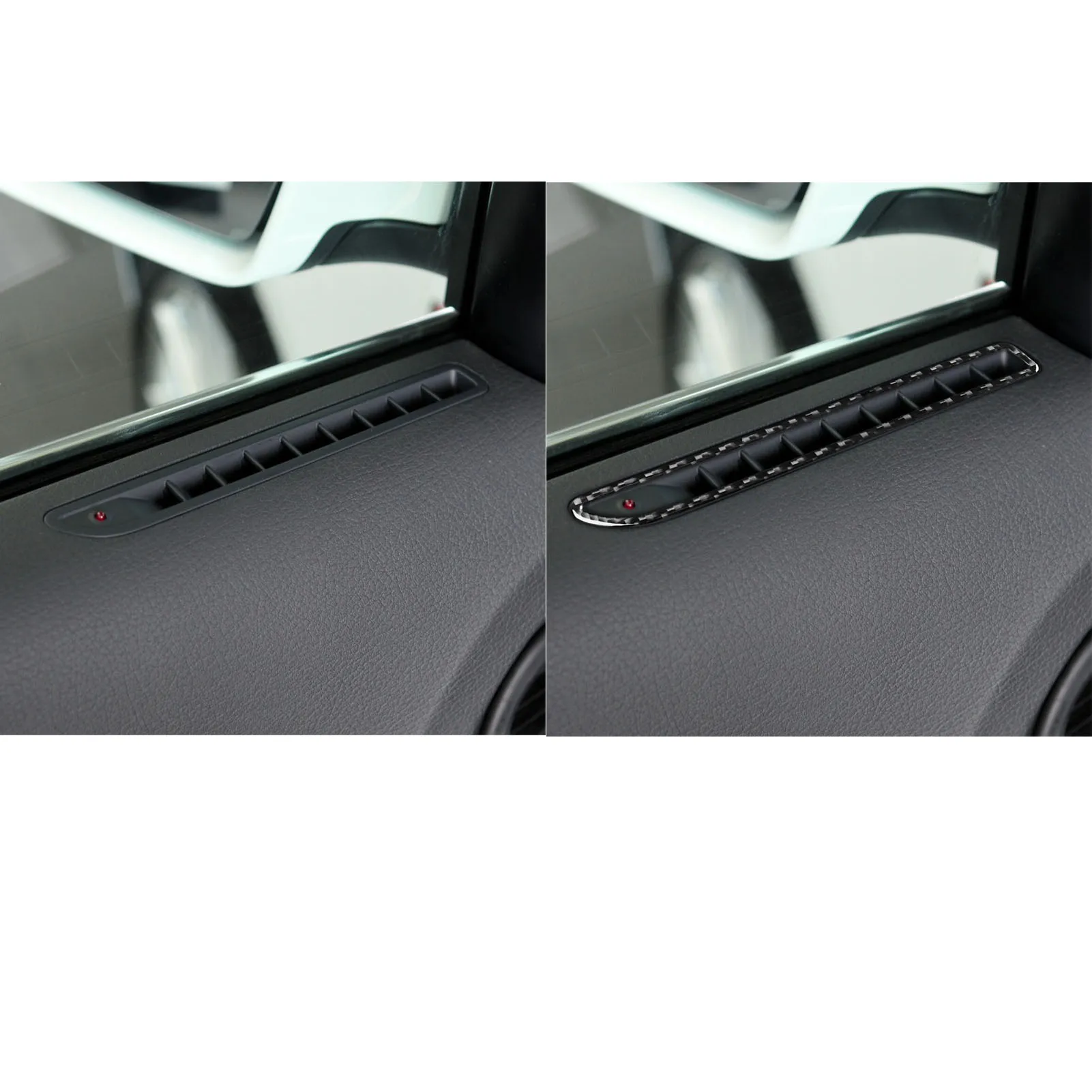 For Audi A6 S6 C6 2005-2011 Carbon Fiber Door defrost vent Panel Trim Cover Car Accessories Interior Decorative Stickers