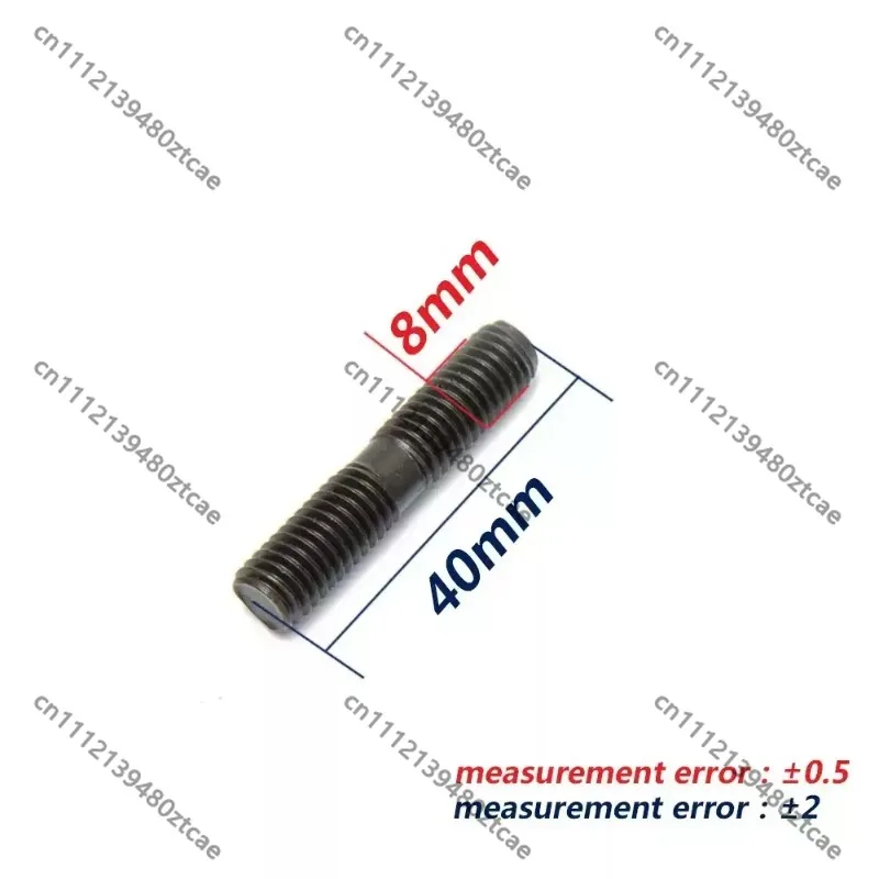 Auto Fastener Double End Stud Bolt Kit, Threaded Studs with Matching Nuts, Mechanical Replacement Spare Parts for Car Engine