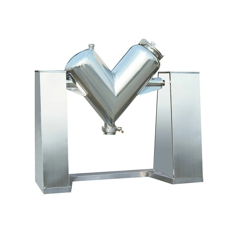 

V-shaped mixer stainless steel body, multiple stacks low noise operation