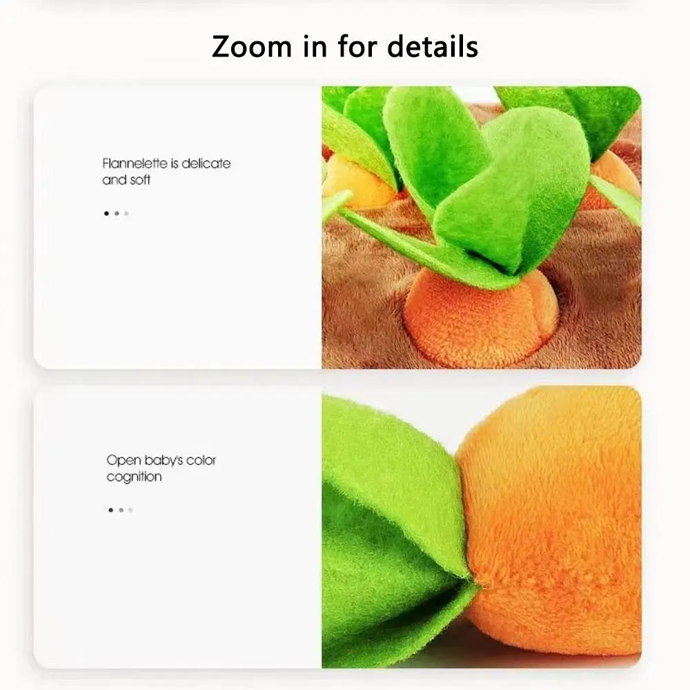 Tappetino che tira il ravanello Interazione genitore-unisex Carota Educativo unisex Pull Up Carote Giocattolo da masticare per cani da compagnia
