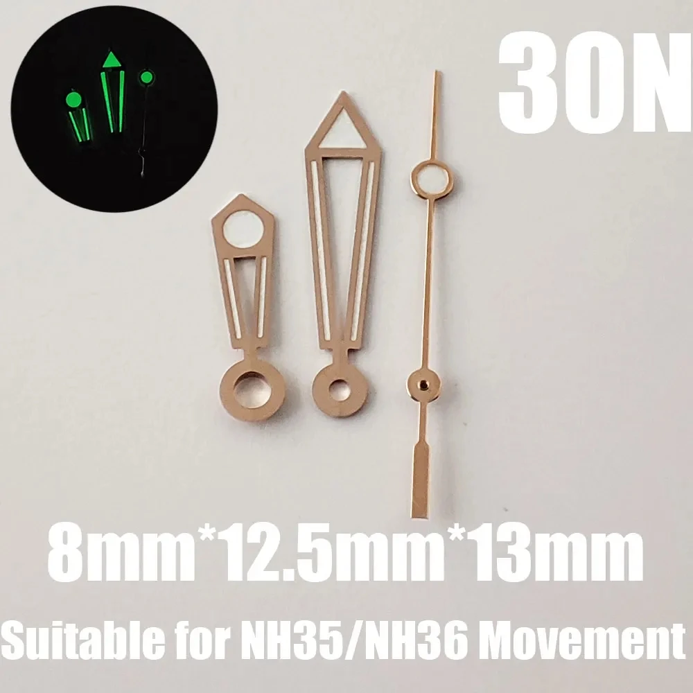 عقارب الساعة المضيئة باللون الأخضر، NH35، NH36، 72، 70، 4R، 7S، 27N-32N، ملحقات الساعة