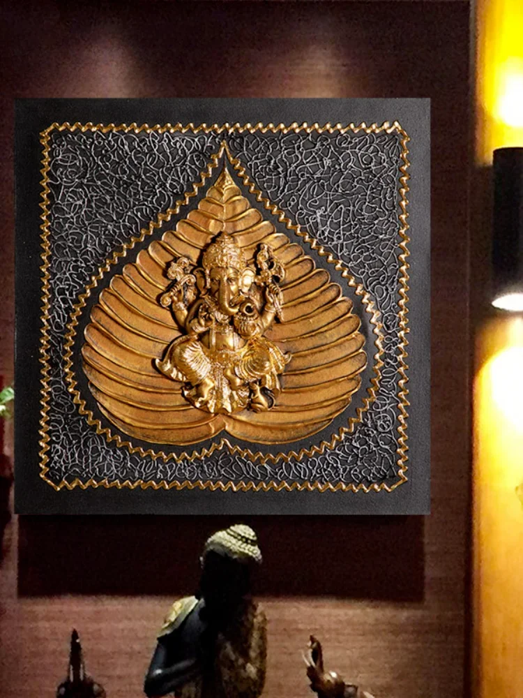 Southeast Asian Style Decorations High-End Paintings Wallpaper Sofa Background Wall