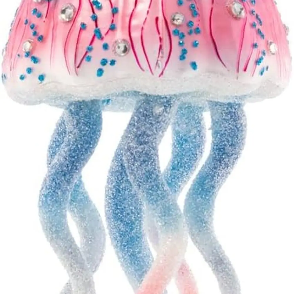 

Colorful Jelly Glass Christmas Tree Ornament, Handcrafted European Style Decorative Accent