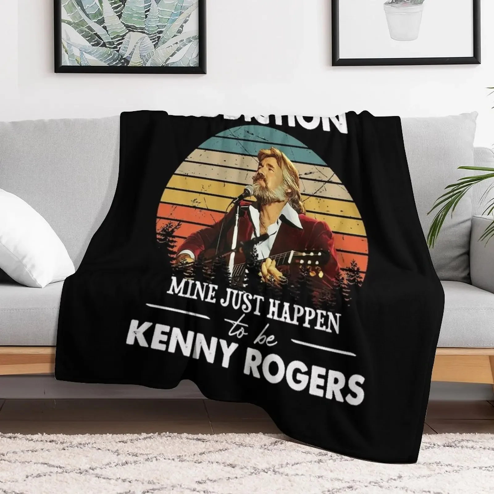 Vintage Addiction Happens To Be Kenny Rogers Throw Blanket Camping Thermal Kid'S Blankets