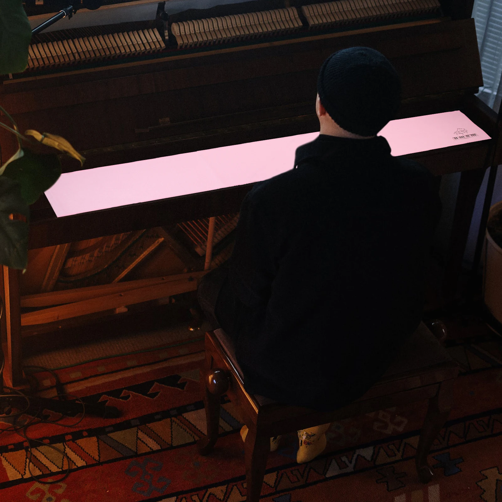 

Piano Keyboard Cloth Cover Skin Protective Soft Bordered Polyester Covers Music