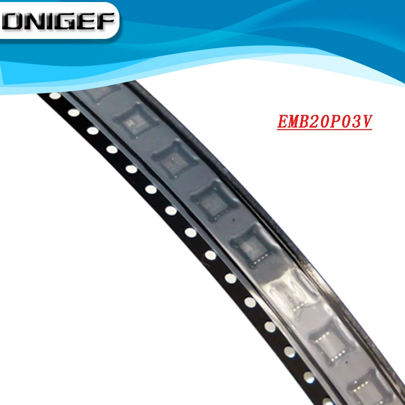 DNIGEF(1piece) 100% NEW EMB20P03V EMB20P03 B20P03 3*3mm MOSFET QFN-8 Chipset