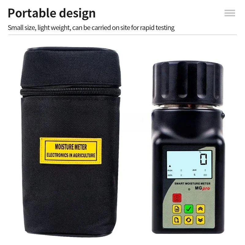

Portable Grain Moisture Meter Smart LED Display for Crops Grain Corn Beans Fast Accurate Measurement with Auto Shutdown Device