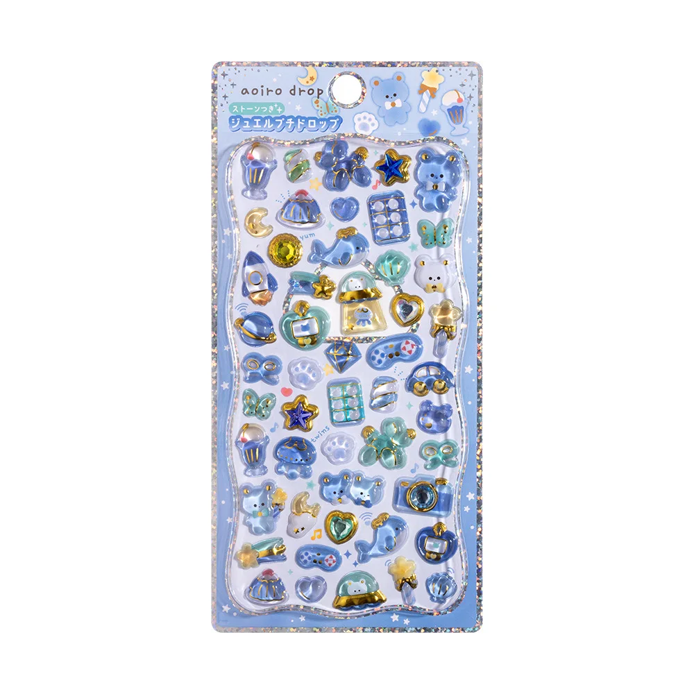 

Mini Japanese Style 3D Drop Relief Stickers - Cartoon DIY Scrapbooking Journaling Stationery Cute Stickers for Diary Decor