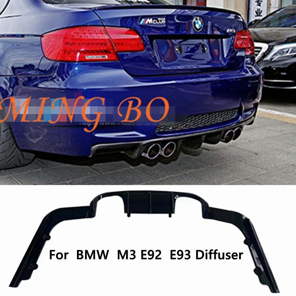 

For BMW 3 Series M3 E92 Coupe E93 Convertible Rear Diffuser 2008 - 2013 glossly black Rear Bumper Lip Magickit