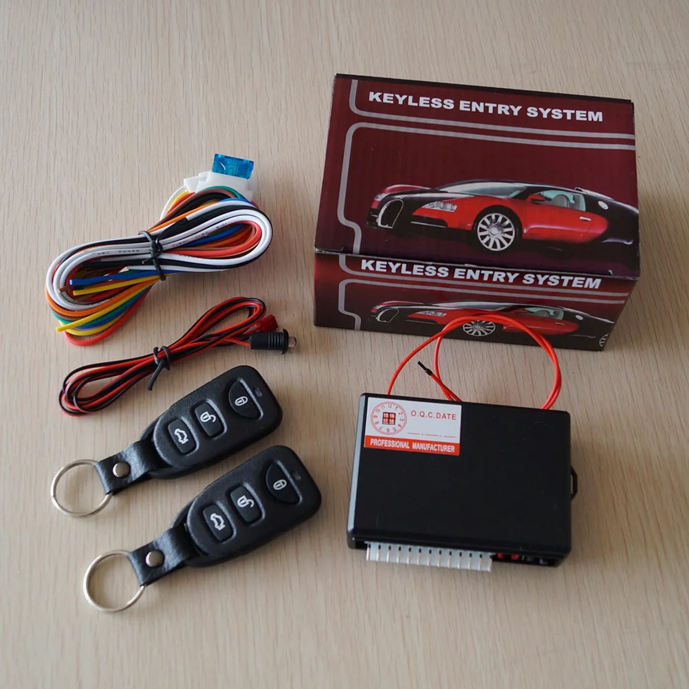 

Remote Control Car Lock Kit with Automatic Lock Reminder and Trunk Release Function Universal Installation Diagram Included