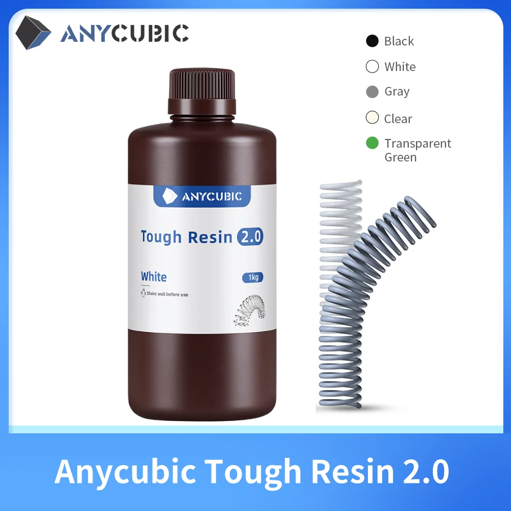 

Anycubic Flexible Tough Resin 2.0 LCD 3D Printing Material Newest High Toughness 3D Printer UV Resin For Photon Mono X Photon