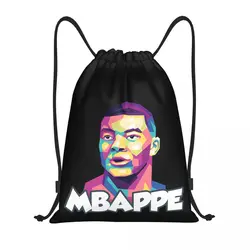 Drawstring Bags Gym Bag France Football Team Kylianer And Mbappﾩ And Mbappe Firm    Casual Graphic Backpack Drawstring Backpack