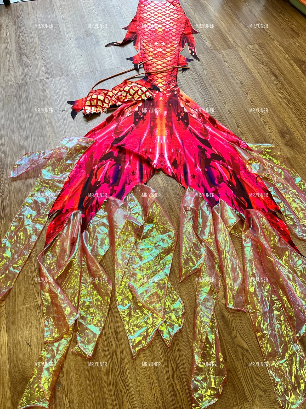 Yuner original sereia high-end cauda de peixe grande cauda maiô oceanarium fotografia mergulho