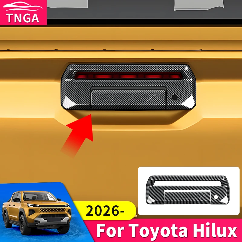 

For Toyota Hilux 2026 Revo Pickup Truck Tailgate Handle Trim Cover Decorative Sticker Protective Guard Auto Exterior Accessories