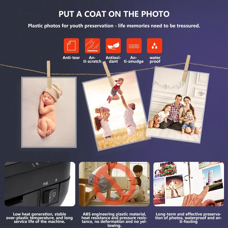 33939 Plastic Packaging Machine Office Home A4 File Photo Laminating Machine Gluing Machine 220V Cold Roll Laminating Machine