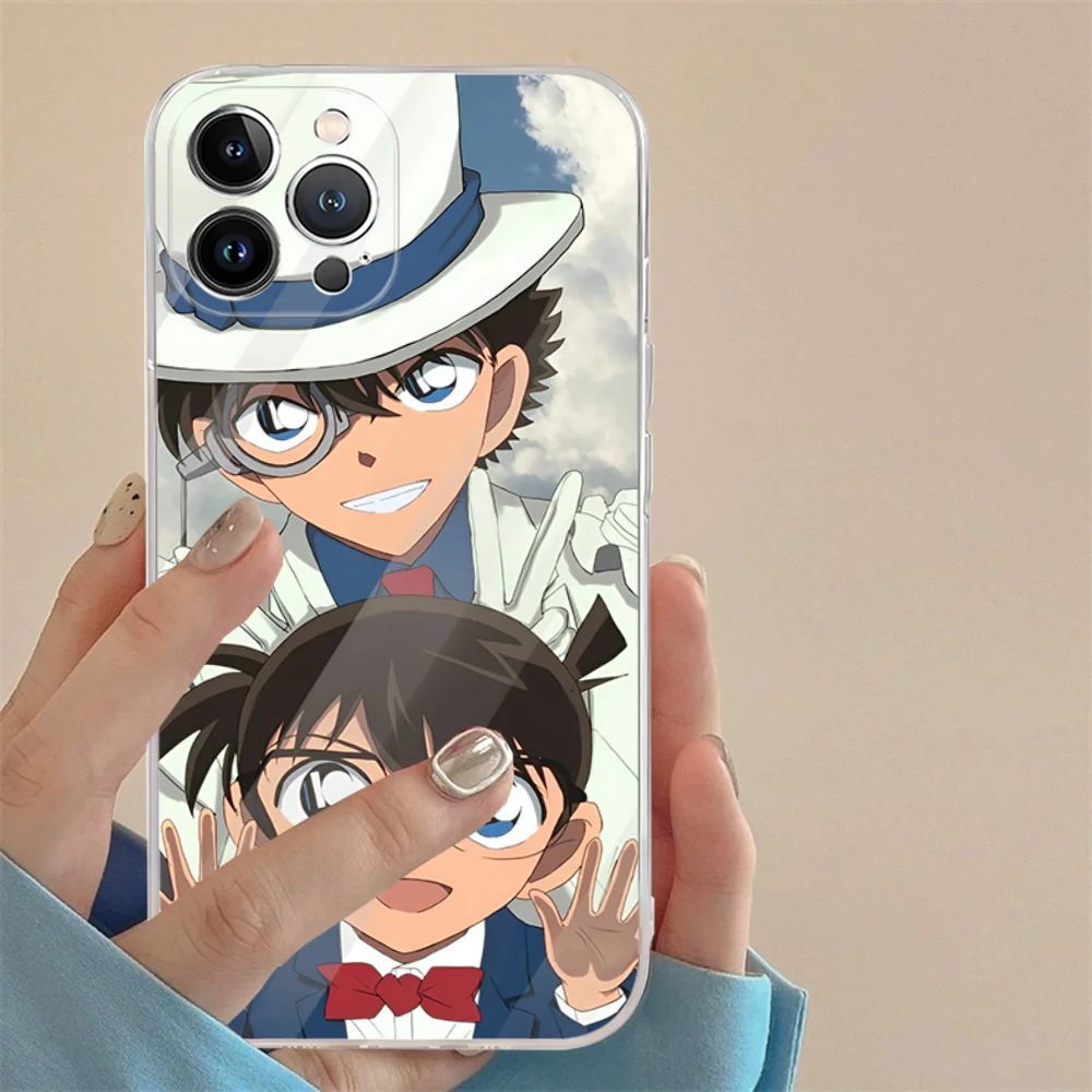 Detective C-Conan Anime  Phone Case For iPhone 15 14 11 12 13 Mini Pro XS Max Cover 6 7 8 Plus X XR SE 2020 Funda Shell