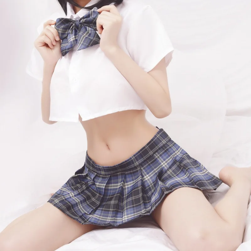 Sexy underwear student dress sexy jk uniform seductive hot pleated skirt secretary role play suit