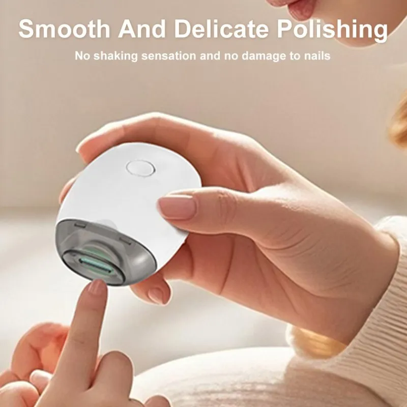 

Electric Nail Trimmer Rechargeable Pain-Free Technology Automatic Fingernail & Toenail Clipper with LED Light Grinding Head Port