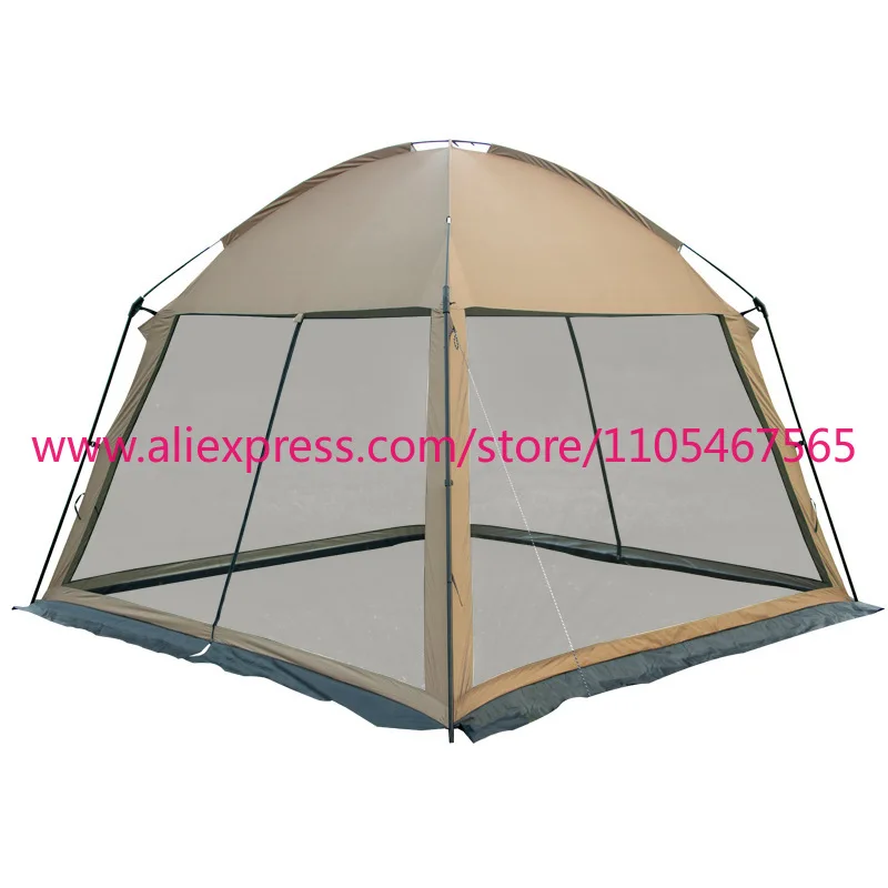 1Pcs outdoor single portable sunscreen tent portable insect-proof polyester mesh gazebo beach camping picnic awning
