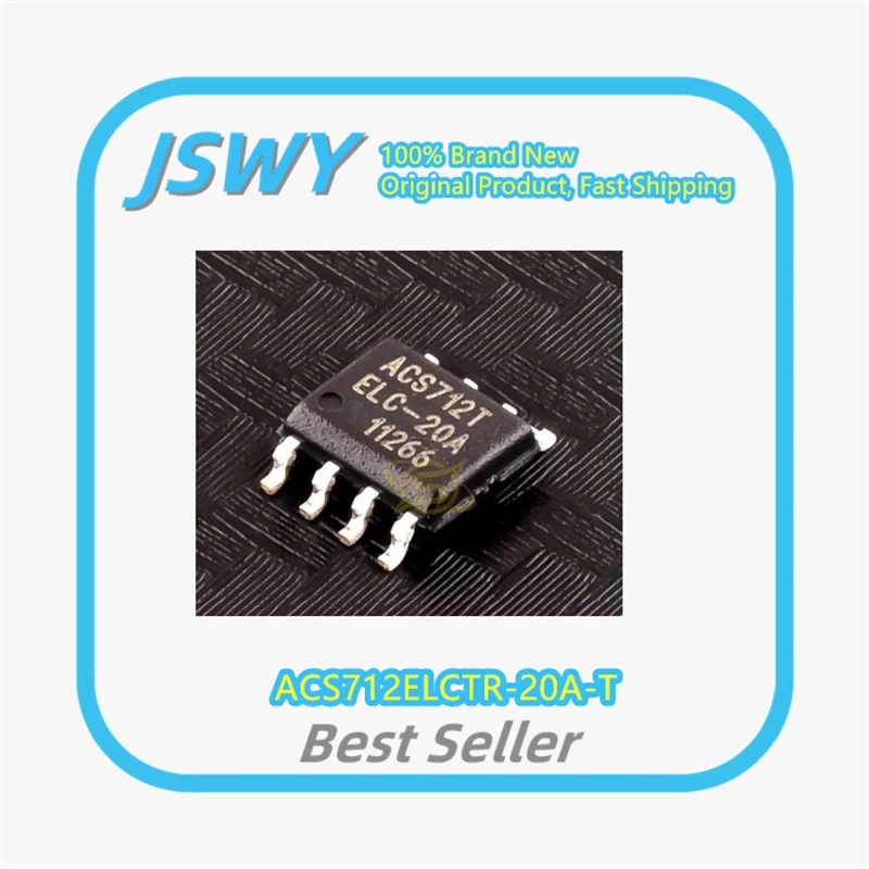 (5/50 Pieces) ACS712ELCTR-20A-T ACS712 SOP-8 Voltage Isolated Current Sensor Chip - Brand New Original