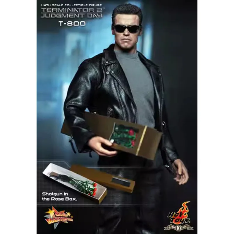 In Stock Original HotToys HT MMS117 TERMINATOR 2: JUDGMENT DAY T2 1/6th T-800 Arnold Schwarzenegger Movie Character Model Gift