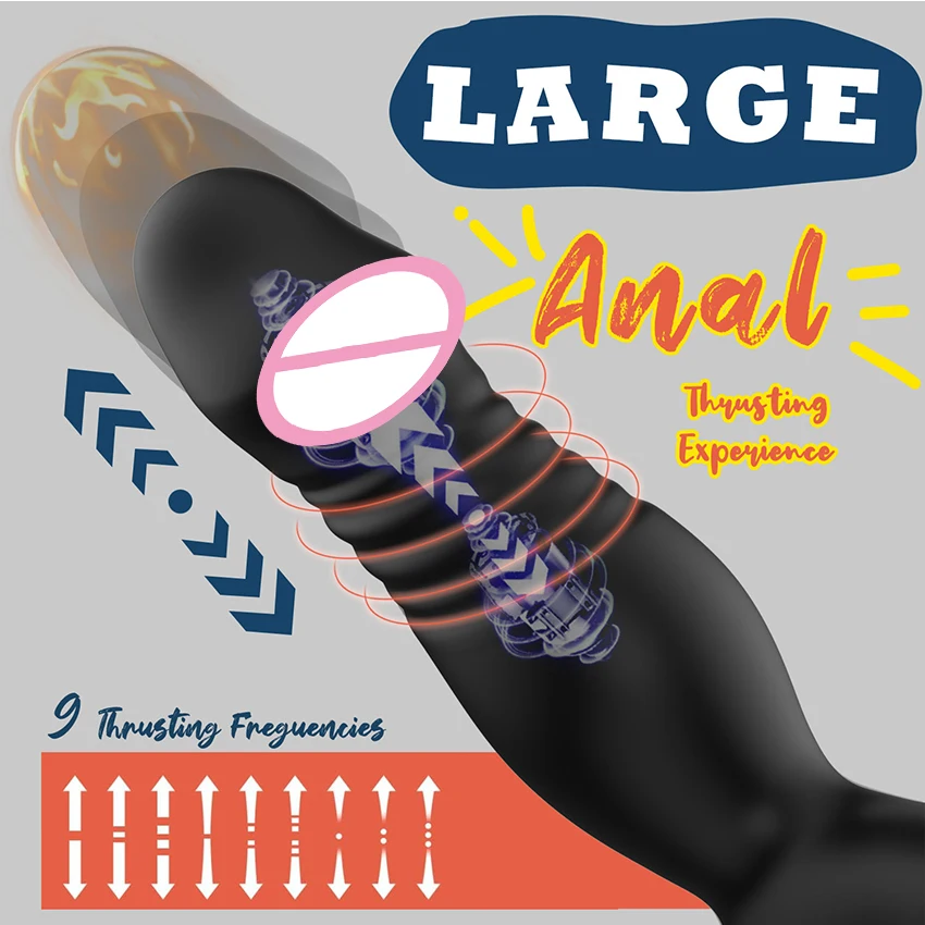Telescopic Wearable Vibrator Prostate Massager Dummy penis Delayed Ejaculation Rings Anal Plug Masturbation Male Adult Sex Toys view 2
