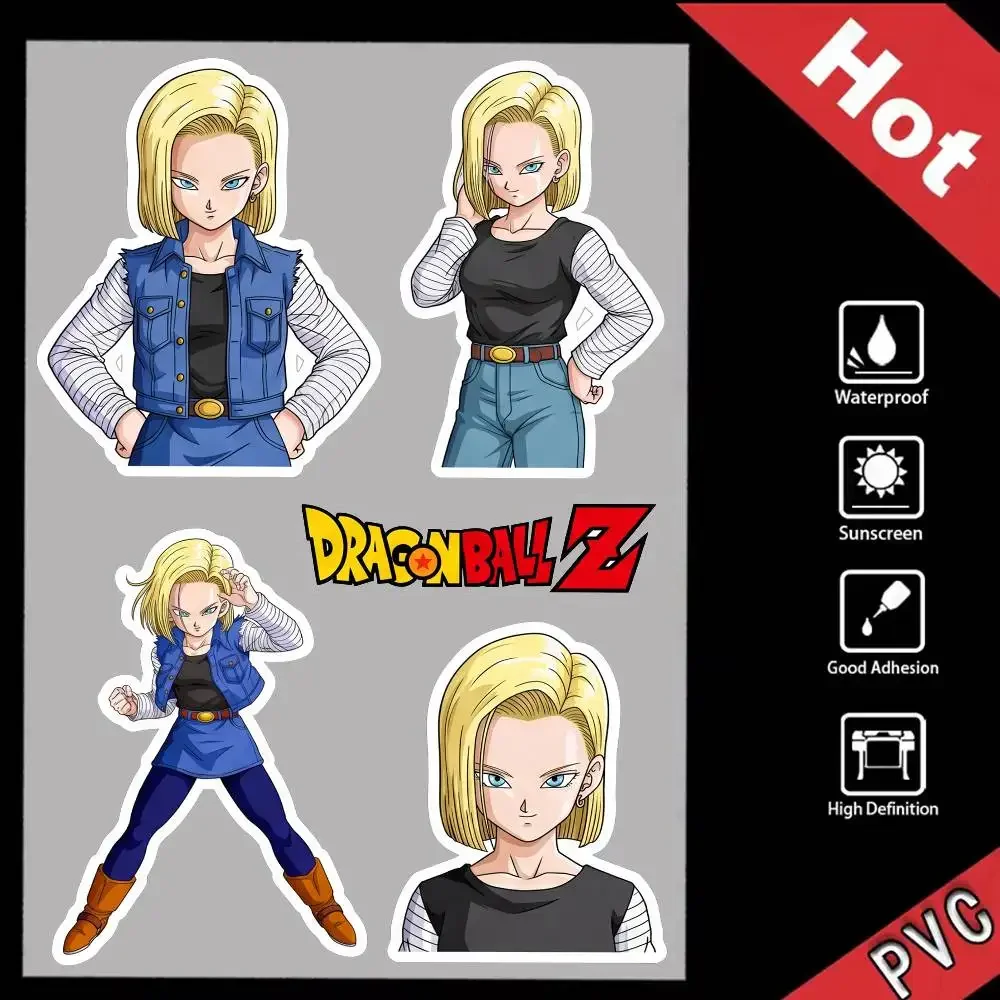 

DRAGON BALL Vegeta Goku Waterproof Reflective Scratch Cover Sticker Universal Decor Decal For Car Motorcycle Helmet Refrigerator