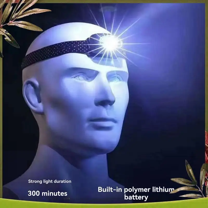 

Reliable-LED Rechargeable Headlamp Sensor Waterproof Headlamp Portable Headlight With Super Bright Lights For Outdoor Hiking Cam