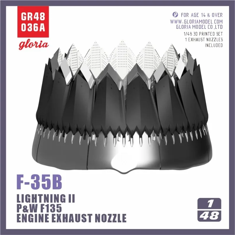 ETmodel 1:48 GR48036A F-35B Exhaust Nozzle(OPEN)for TAMIYA 61125